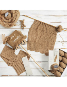 Grote Cardiff Cashmere Kameelwol 2