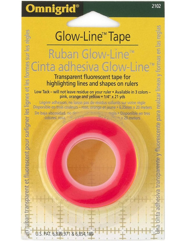Glow-Line Tape voor patchworklinialen - 3 rollen