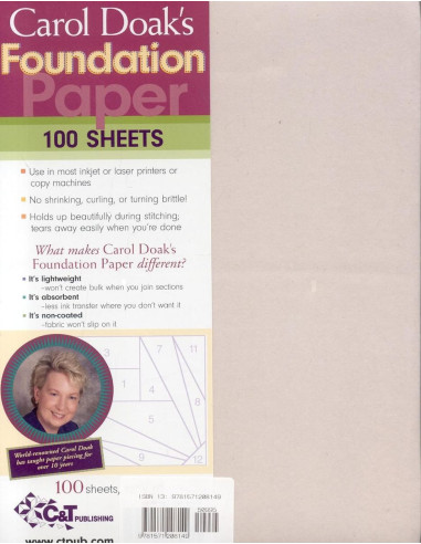 Set van 100 vellen Foundation Paper Carol Doak