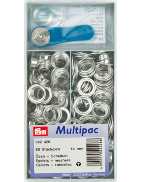 Multipack van 80 nestelringen met ringen 14 mm - Zilver