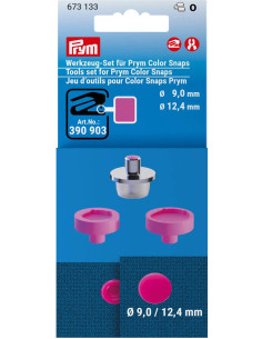 Gereedschapset voor het plaatsen van Color Snaps drukknopen 9 en 12,4 mm