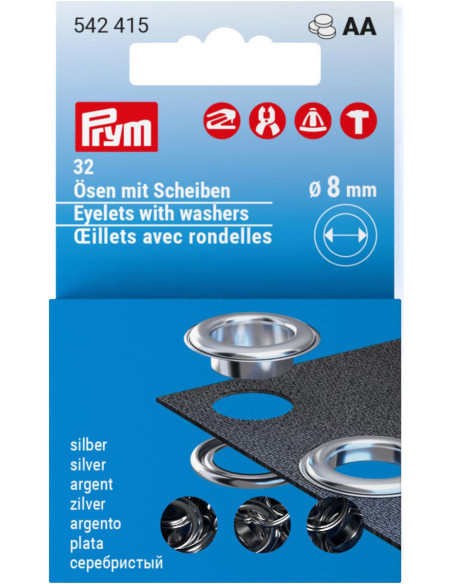 Navulling van 32 nestelringen met ringen 8 mm - Zilver