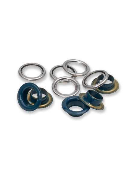 Doos met 15 nestelringen met ringen 11 mm - Marineblauw