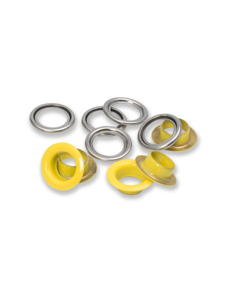 Doos met 15 nestelringen met ringen 11 mm - Geel