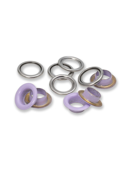 Doos met 15 nestelringen met ringen 11 mm - Lila