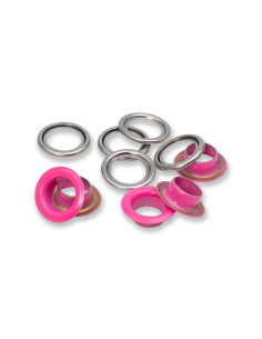 Doos met 15 nestelringen en ringen 11 mm - Fuchsia