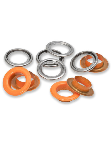 Doos met 15 nestelringen met ringen 14 mm - Oranje
