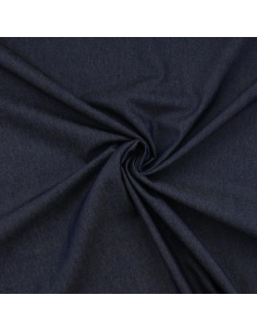 Chambray denim stof - Donkerblauw