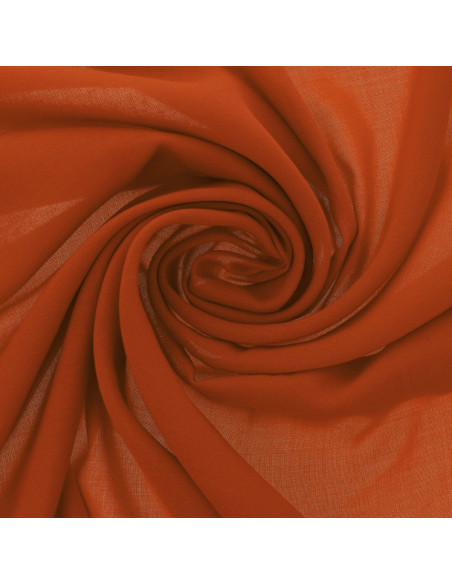 Polyester jersey stof - Gebrand oranje