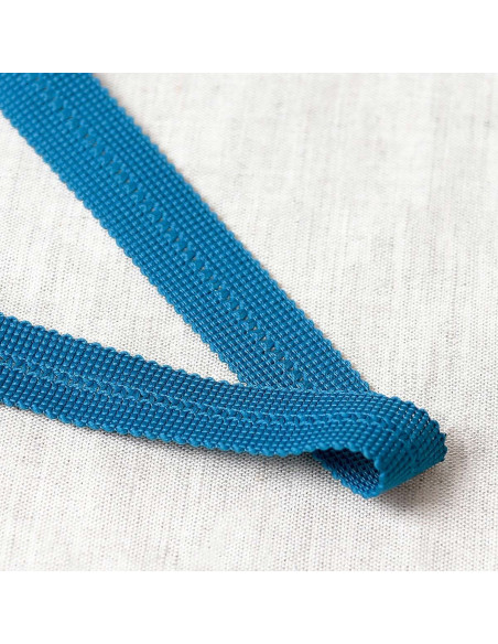Voorgevlochten vlecht - Eendblauw