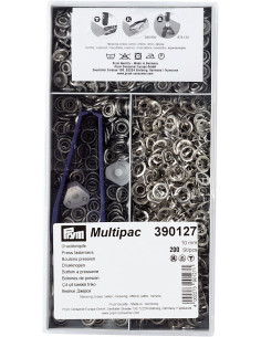 Multipack van 200 Jersey-drukknopen - Zilver 10mm