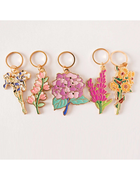 Set van 5 stekenmarkeerders - Lentebloemen