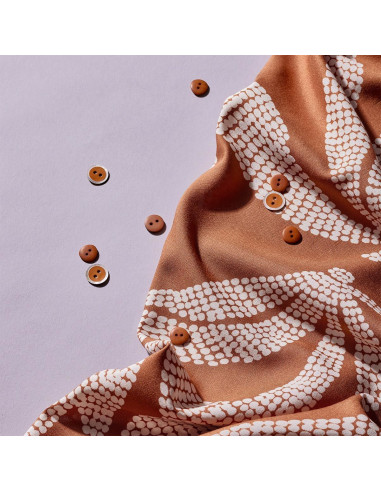 Viscose stof Kaola Pecan Pie - Atelier Brunette