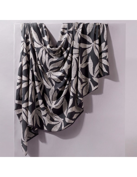Viscose stof Kaola Deep Charcoal - Atelier Brunette
