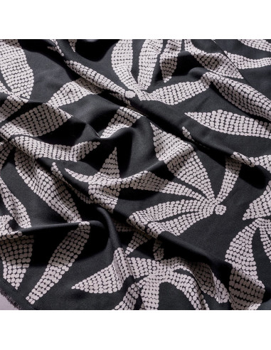 Viscose stof Kaola Deep Charcoal - Atelier Brunette