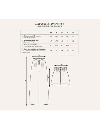 Patroon DE korte broek - Atelier Brunette