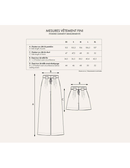 Patroon DE korte broek - Atelier Brunette