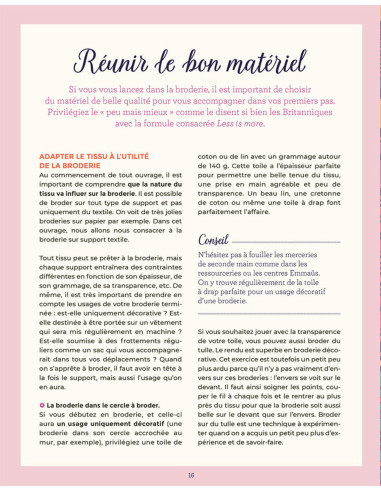 Boek de gids voor borduurwerk