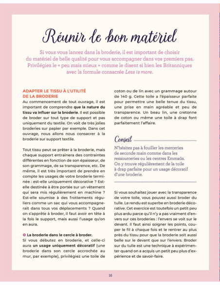 Boek de gids voor borduurwerk