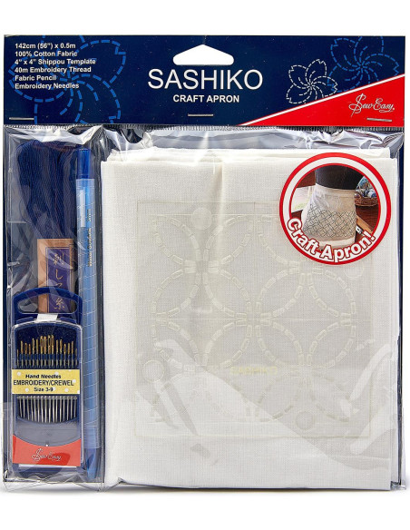 Sashiko schort kit