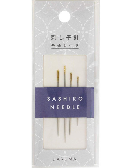Pakket van 4 sashiko-naalden Daruma