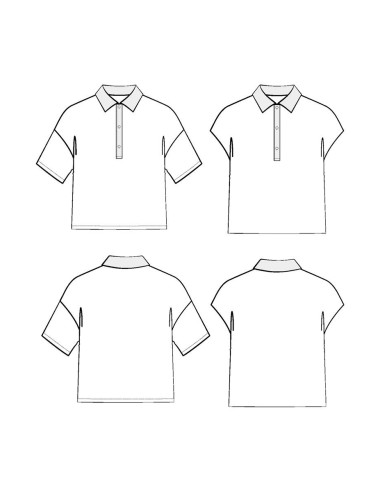 Malibu poloshirt patroon - Maison Fauve
