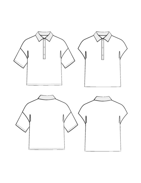 Malibu poloshirt patroon - Maison Fauve