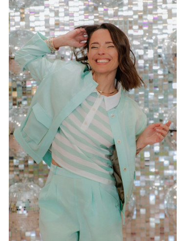 Malibu poloshirt patroon - Maison Fauve