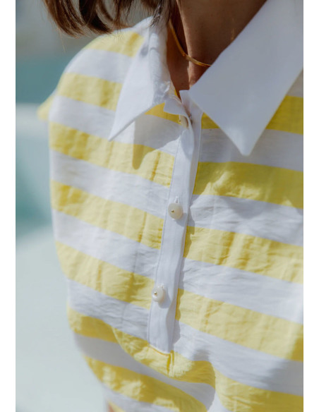 Malibu poloshirt patroon - Maison Fauve