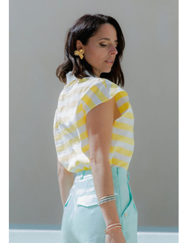 Malibu poloshirt patroon - Maison Fauve