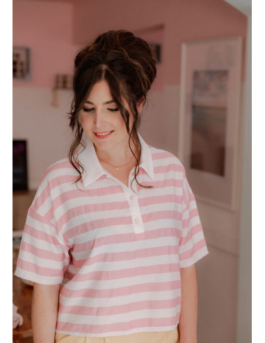 Malibu poloshirt patroon - Maison Fauve