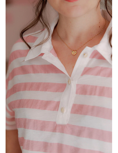 Malibu poloshirt patroon - Maison Fauve