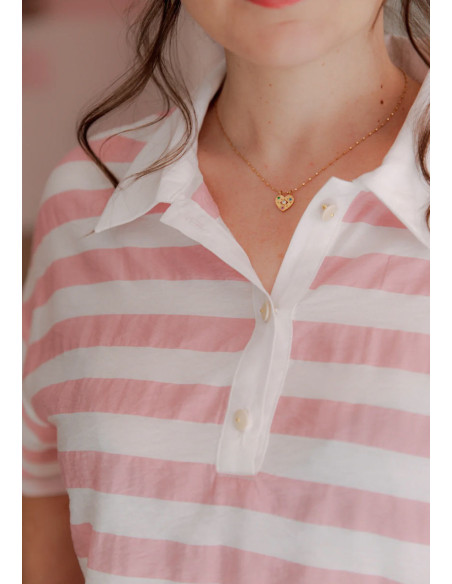 Malibu poloshirt patroon - Maison Fauve