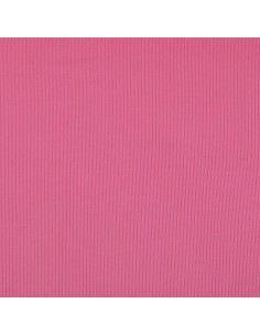 Geribbelde katoenen jersey stof - Roze 2