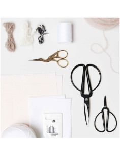 Rico Design precisieschaar met grote zwarte ringen 14 cm 2