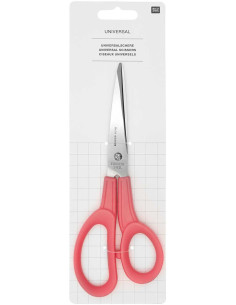 Fluorescerend roze universele schaar Rico Design 20 cm 2
