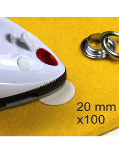Set van 100 strijkbare verstevigingspunten Wonder Dots - 20 mm