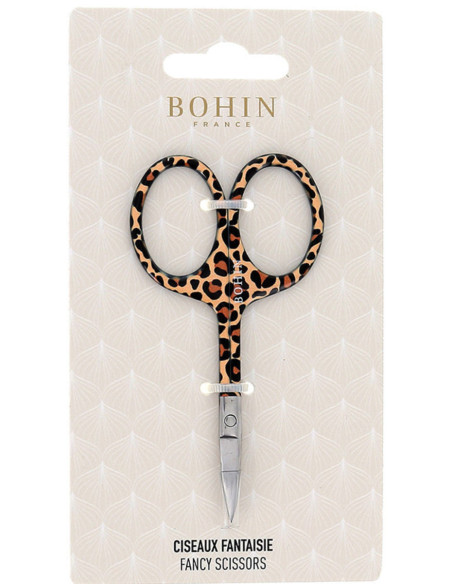 Borduurschaar Luipaard Bohin 9 cm