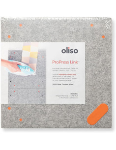 Oliso Pro Press Link uitbreidbare wollen strijkmat 35 cm x 35 cm