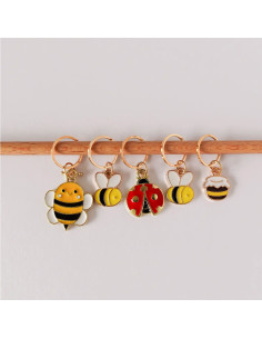 Set van 5 stekenmarkeerders - Bee Happy