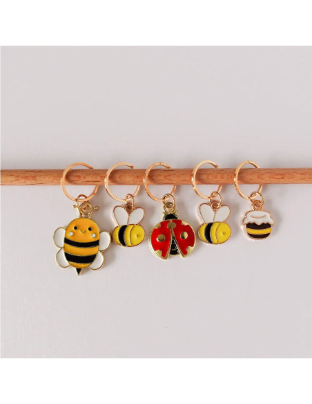 Set van 5 stekenmarkeerders - Bee Happy