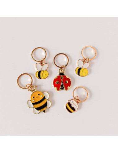 Set van 5 stekenmarkeerders - Bee Happy
