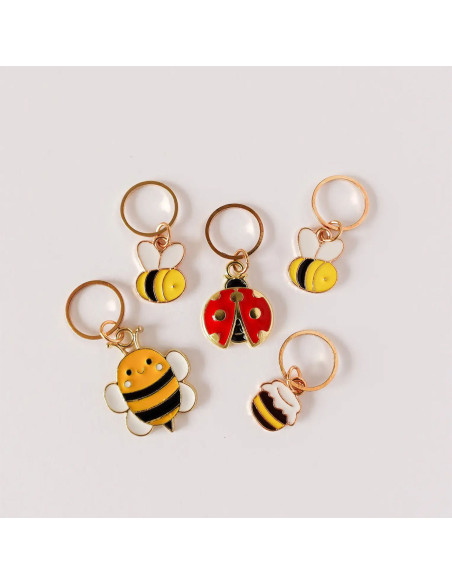 Set van 5 stekenmarkeerders - Bee Happy