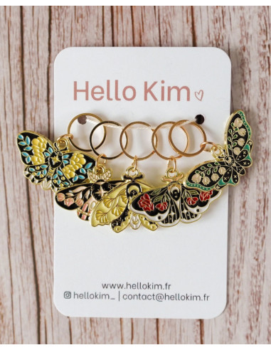 Set van 5 stekenmarkeerders - Vlinders