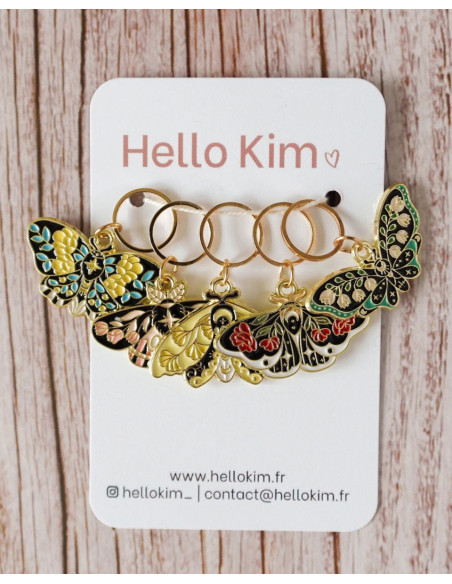 Set van 5 stekenmarkeerders - Vlinders