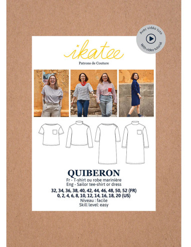 T-shirt of jurk patroon Quiberon - Ikatee