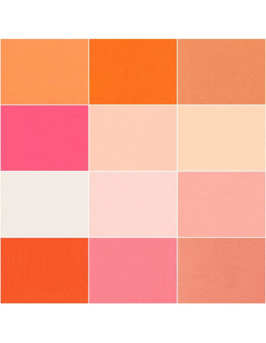 Fat Quarter Bundels Kona - Melon Ball