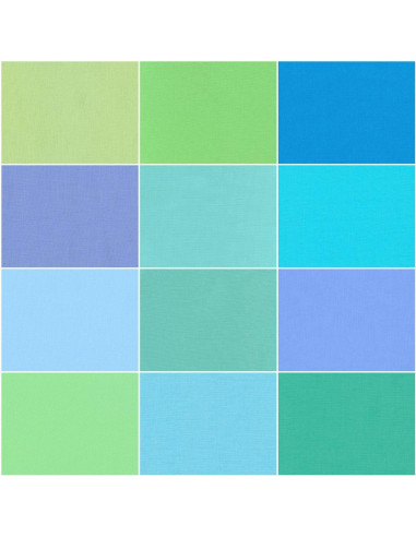 Fat Quarter Bundels Kona - Mermaid Shores