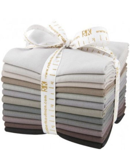 Fat Quarter Bundels Kona - Grijs Gebied