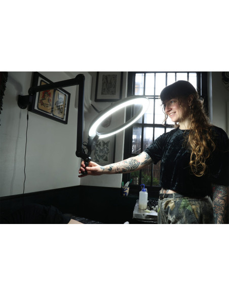 Daglicht Aura ringlamp op arm